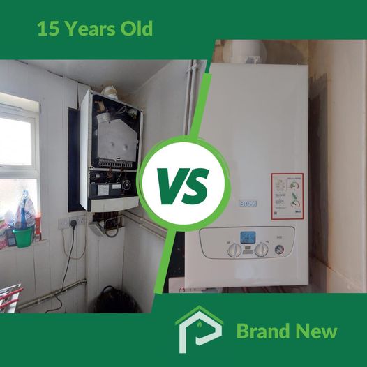 Boiler swap in Gloucester — old boiler replaced with an efficient model