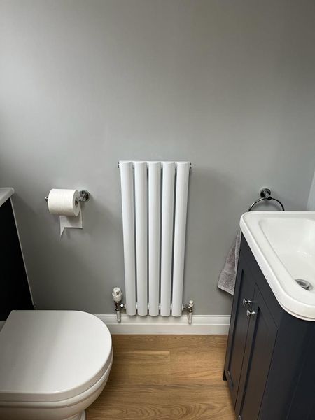 New boiler and upright radiators installed by Precision Green Energy
