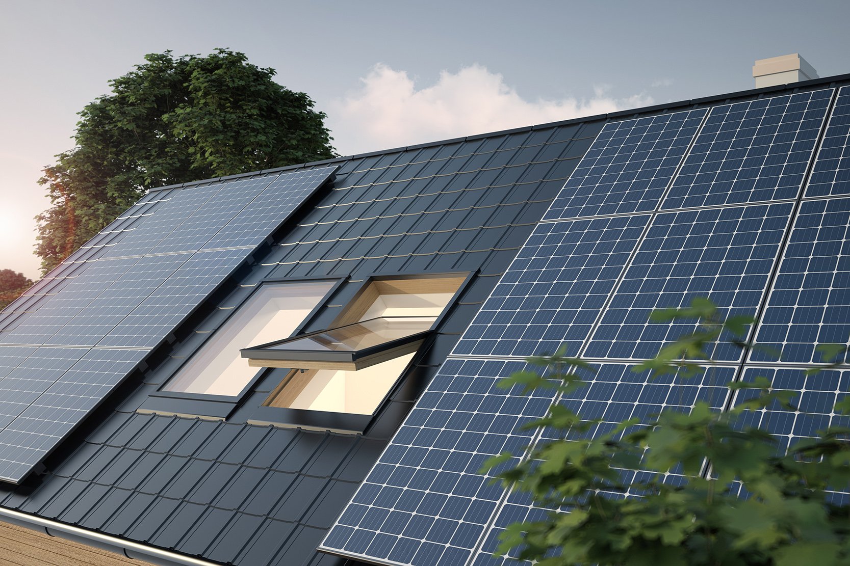 Solar panels in the spring and summer sun — Precision Green Energy