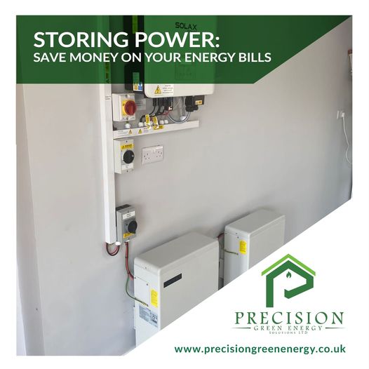 Solar battery storage with solar panel installation โ Precision Green Energy